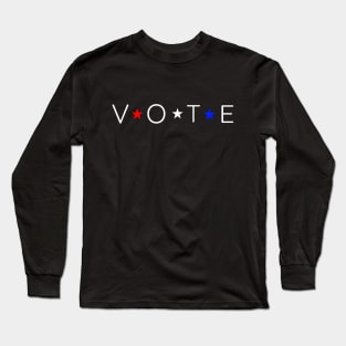 Vote Tee Red White Blue Stars Cool November 2020 Election for American President Long Sleeve T-Shirt